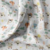 Printed Cotton BESTDAY White / Green